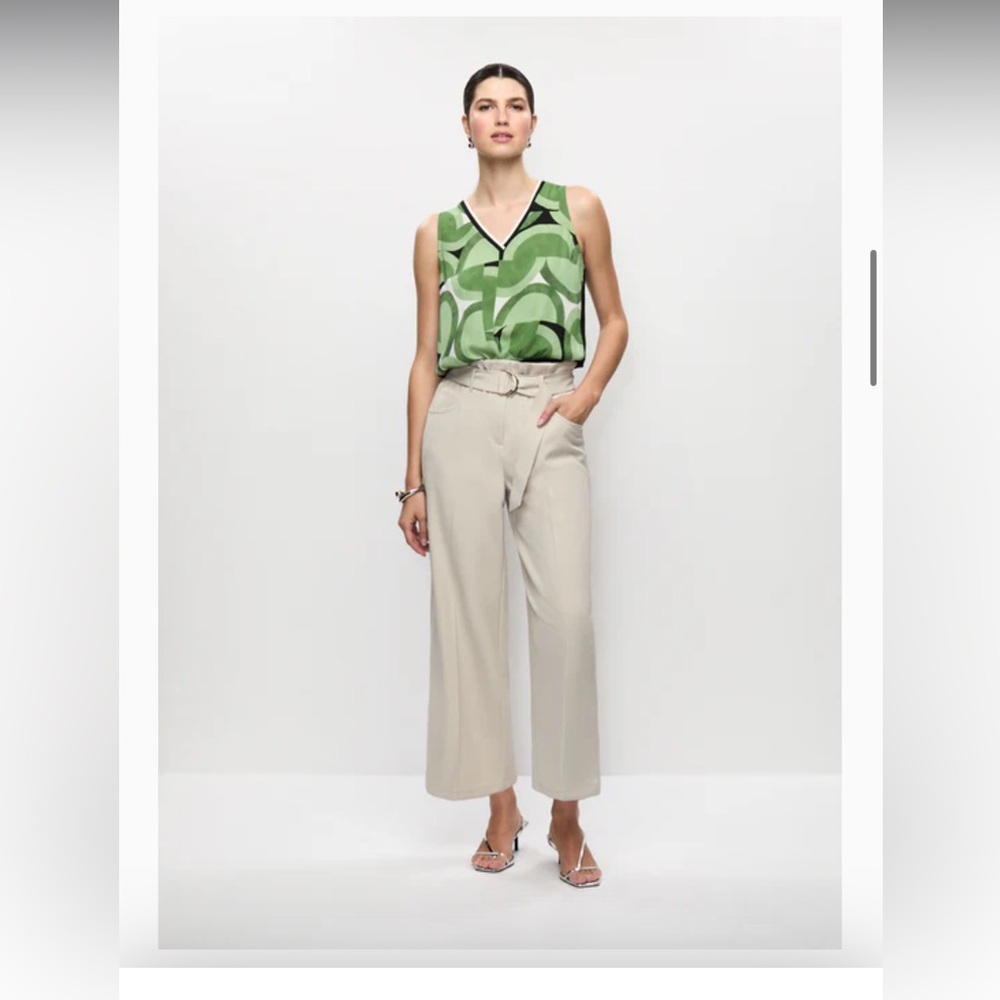 Geometric Pattern Sleeveless Blouse M - image 7